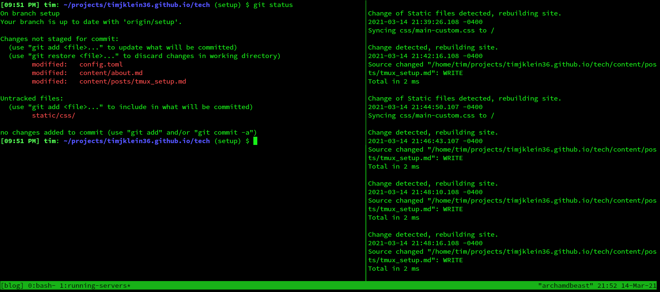 tmux basic